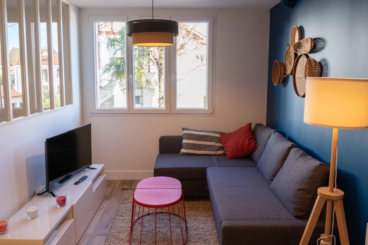 Goxoa - Appartement Au Calme, Centre Ville, Parking - Wifi 昂代 外观 照片