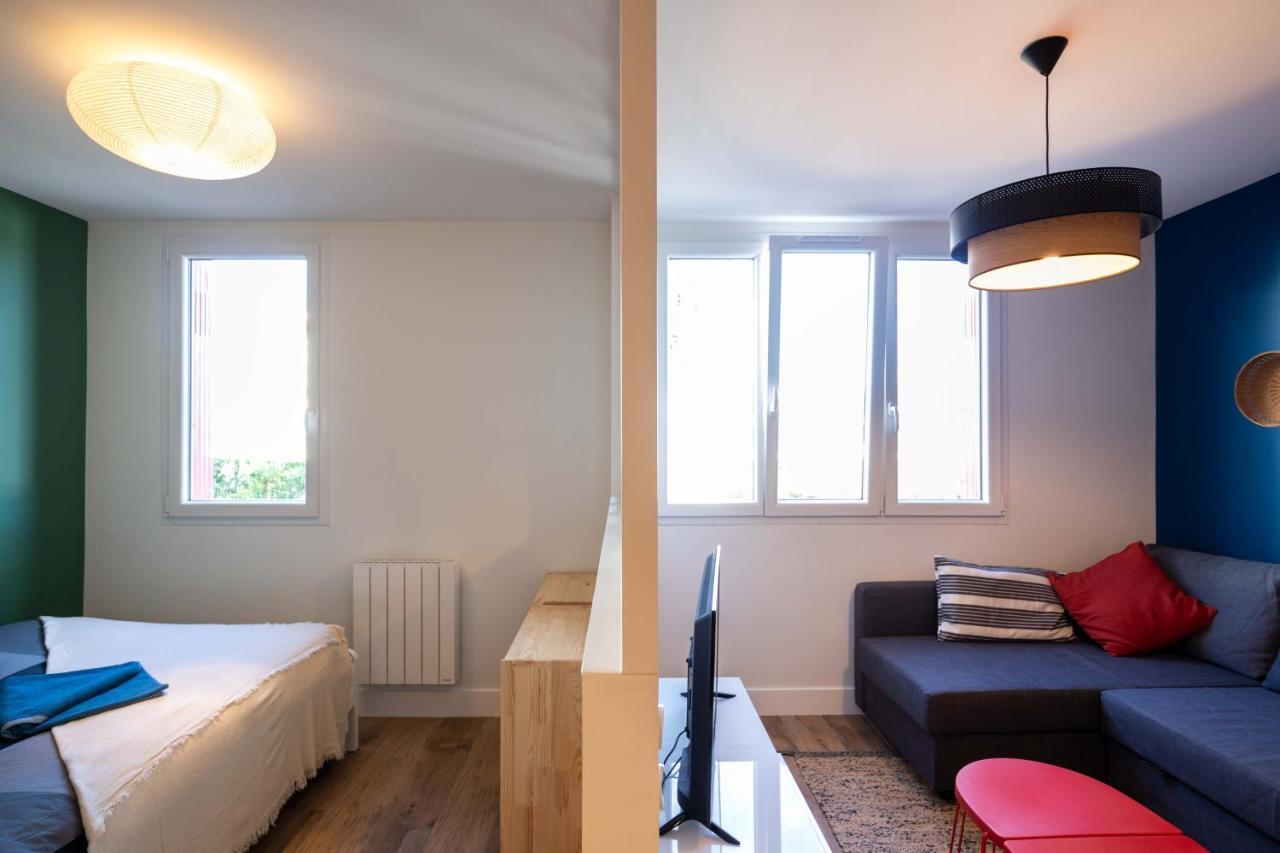 Goxoa - Appartement Au Calme, Centre Ville, Parking - Wifi 昂代 外观 照片